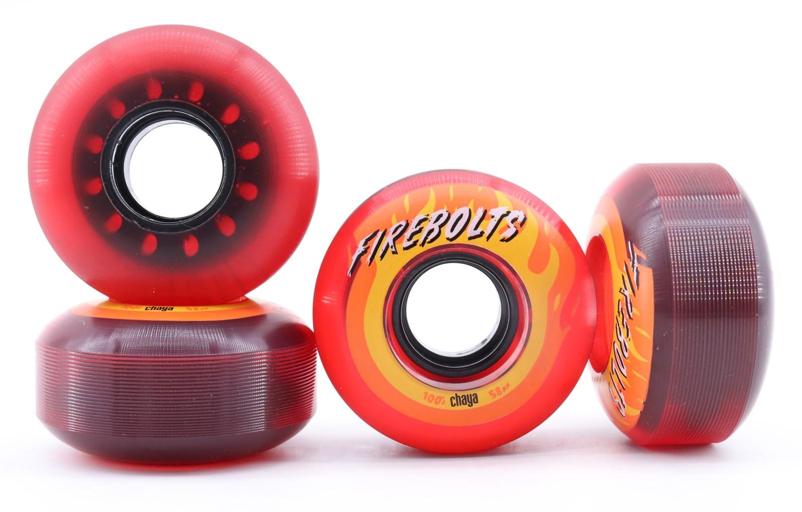 Chaya Firebolts Roller Skates - Wheels Red Translucent