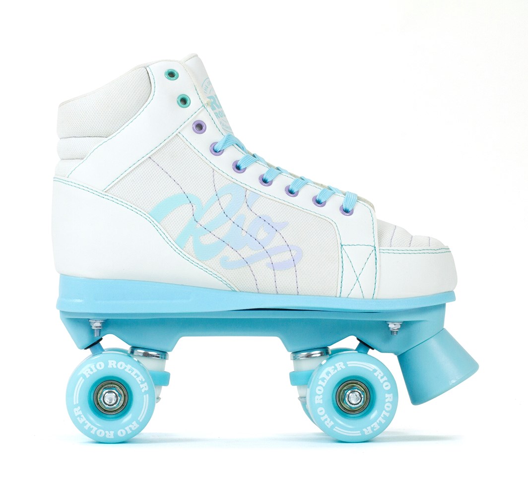 Rio Roller Lumina Quad Skates Weiss/Blue