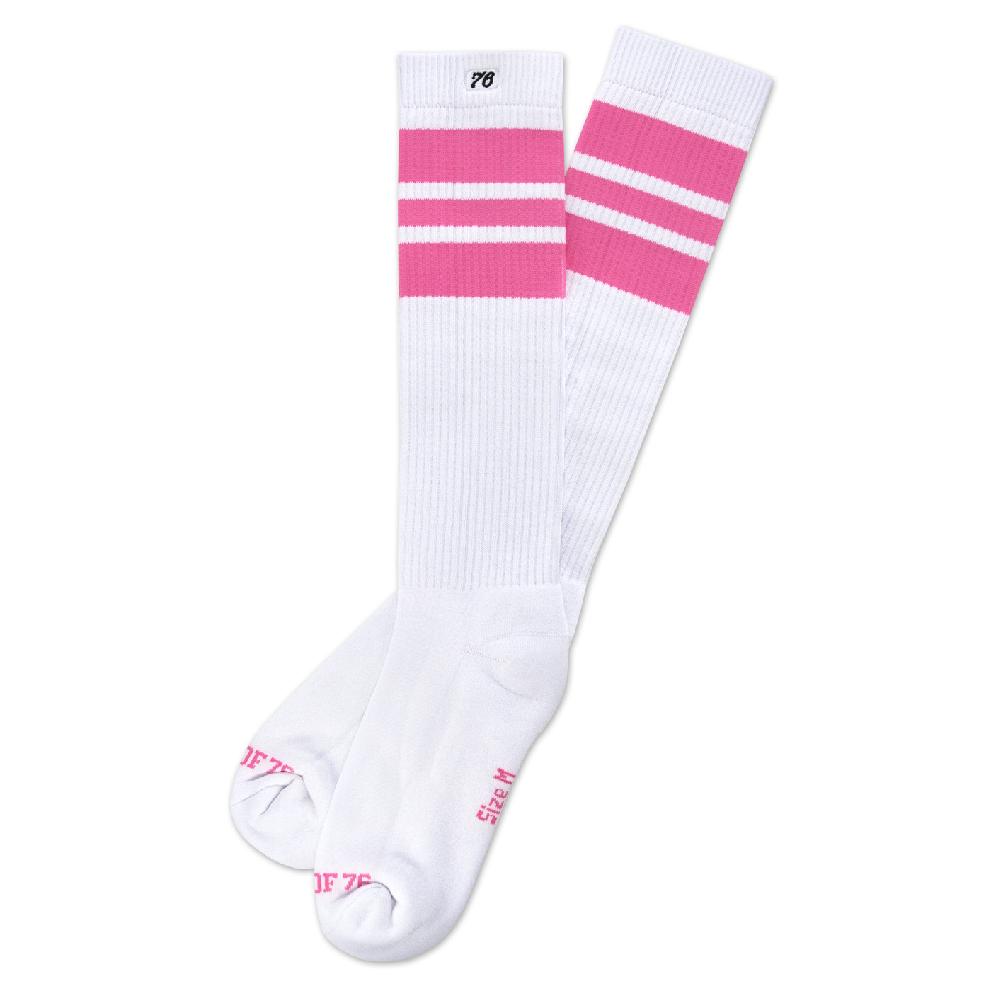 So76 the pink Pinks on white Skater-Socks Hi