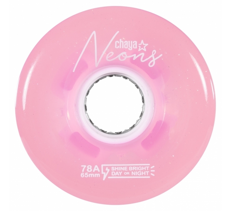Chaya Neons LED Roller Skates - Wheels Pink