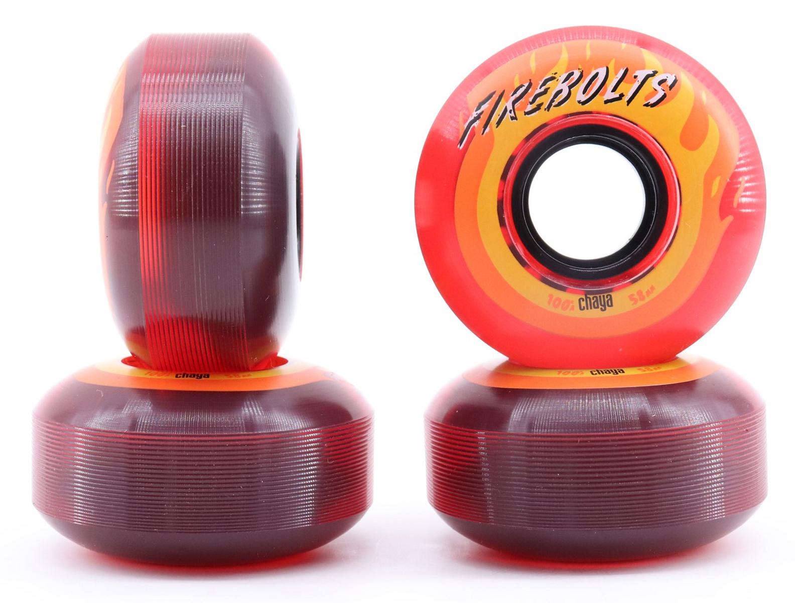 Chaya Firebolts Roller Skates - Wheels Red Translucent
