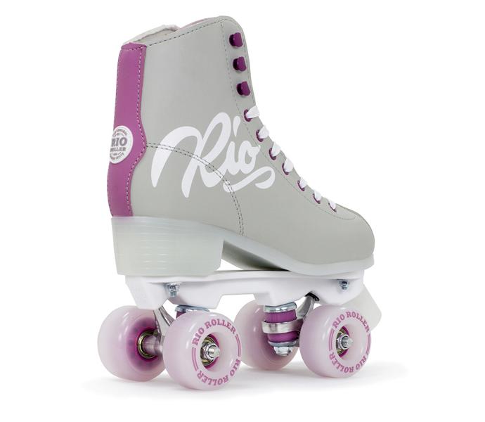 Rio Roller Script Quad Skates Purple Grey 3