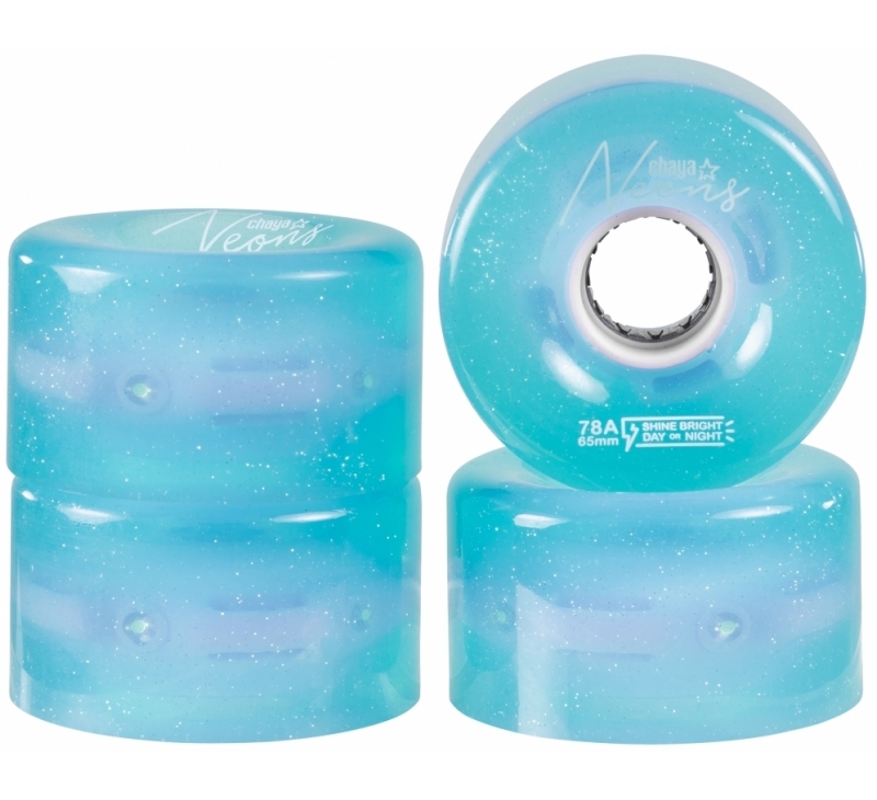 Chaya Neons LED Roller Skates - Wheels Blue